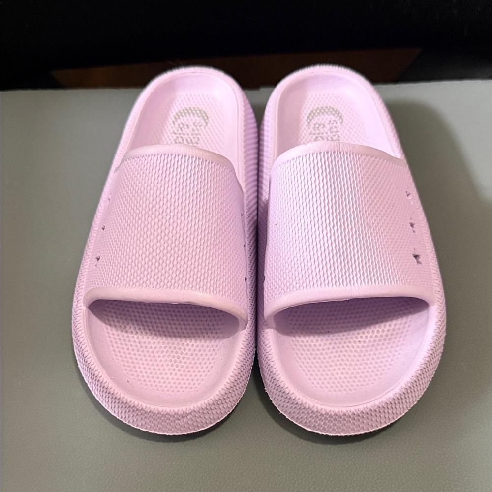 Kids Light Purple Slide Sandals